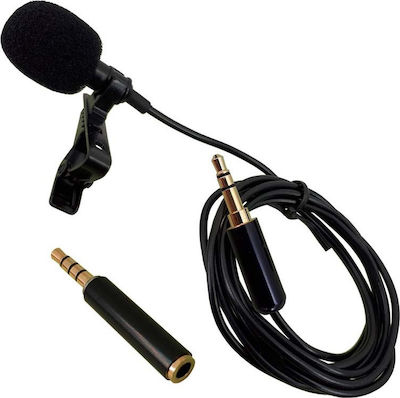 Tap Condenser (Small Diaphragm) 3.5mm Microphone MIV-L Lapel for Camera