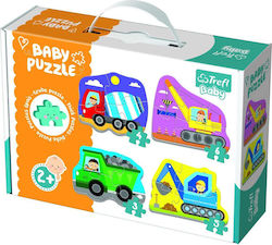 Puzzle pentru Copii Vehicles on Construction pentru 2++ Ani 5buc Trefl