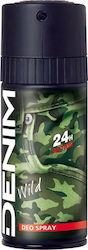 Denim Wild 24H Action Deo Αποσμητικό 24h σε Spray 150ml