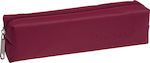 Bombata Classic Pencil Case Barrel with 1 Compartment Burgundy