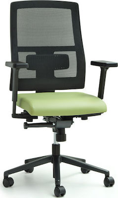 Dromeas Action Reclining Office Chair with Adjustable Arms Green 17937