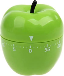 Countdown Analog Kitchen Timer Green Apple