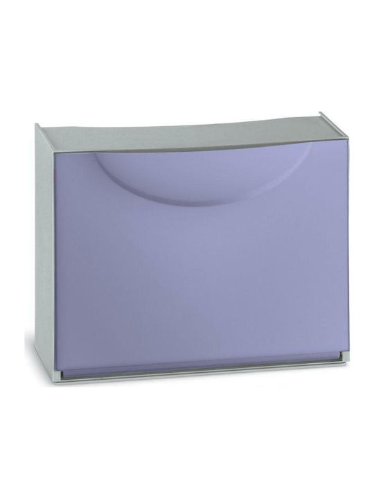 Plastică Suport pentru pantofi HarmonyBox cu 1 Raft Violet/gri L51xW19xH39cm 1002613