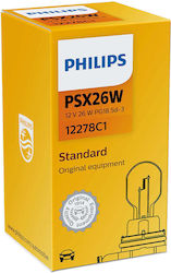 Philips Λάμπα Αυτοκινήτου Standard Conventional PSX26W Αλογόνου 12V 16W 1τμχ
