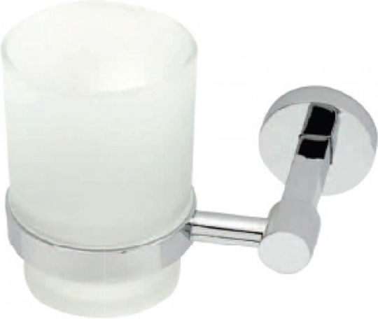 Import Hellas Inox Cup Holder Wall Mounted Silver