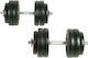 vidaXL Set de gantere 2x 15kg
