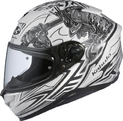 Kabuto Aeroblade 5 Samurai Matt White Motorradhelm Volles Gesicht