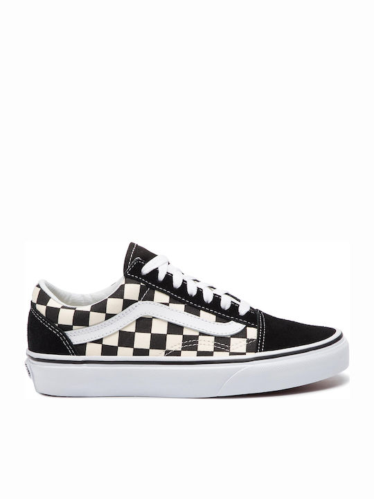 Vans Primary Check Old Skool Sneakers Black White VN0A38G1P0S