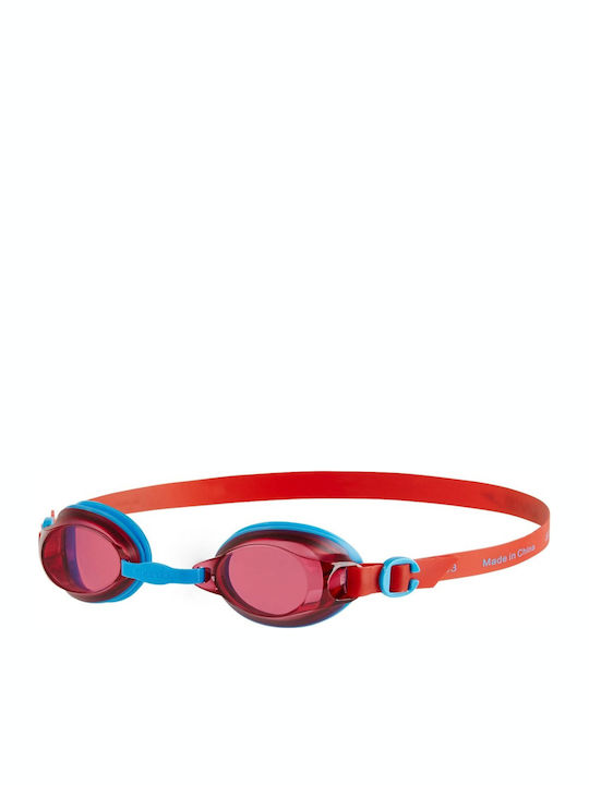 Speedo Jet 09298-C106J Γυαλιά Κολύμβησης Παιδικά με Αντιθαμβωτικούς Φακούς Κόκκινα/Μπλε Κόκκινα