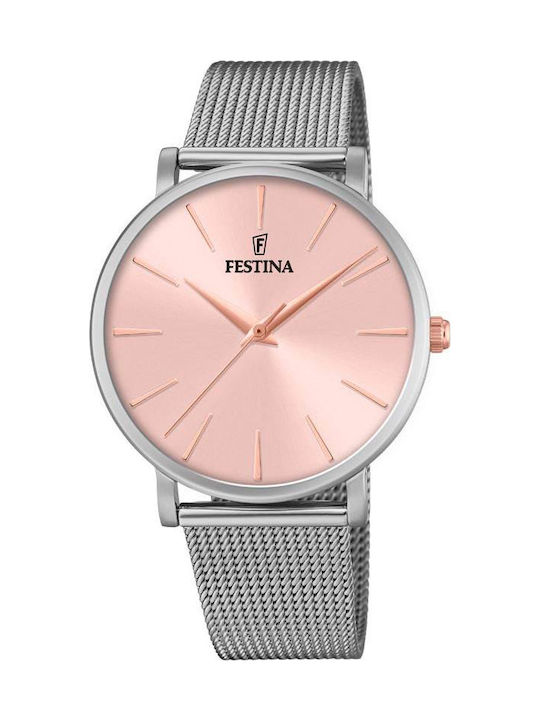 Festina Classic Slim Ceas de Damă cu Argintiu B...