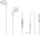 Qoltec 50801 In-ear Handsfree Headphones with Connector 3.5mm White