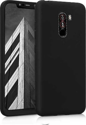 Forcell Back Cover Σιλικόνης Μαύρο (Pocophone F1)