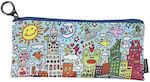 Fridolin Cartoon Rizzi Pencil Case with 1 Compartment Multicolored