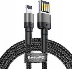 Baseus Cafule Geflochten USB-A zu Lightning Kabel Schwarz 2m (CALKLF-HG1)