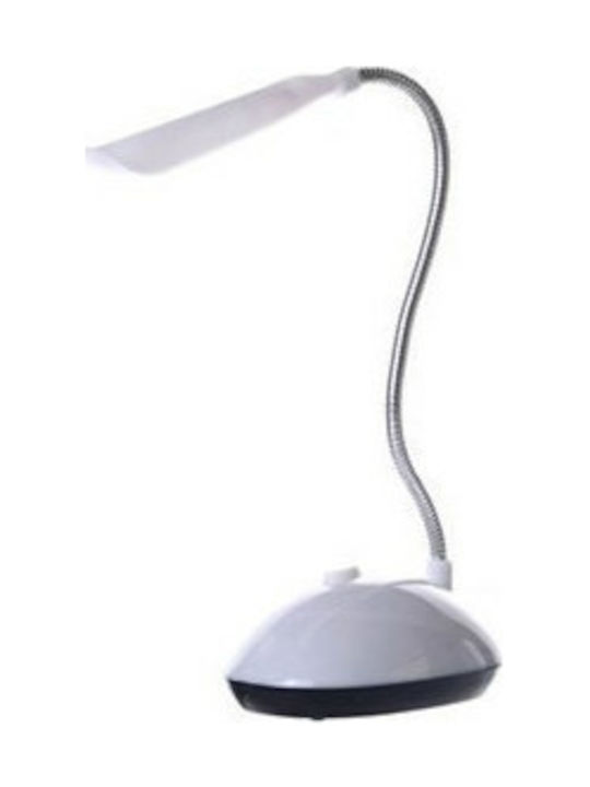ΧΥ-0416 Φωτιστικό Γραφείου LED με Εύκαμπτο Βραχίονα σε Λευκό Χρώμα