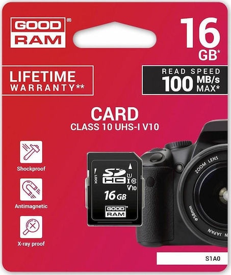 GoodRAM S1A0 SDHC 16GB U1 V10 UHS-I 100MB/s
