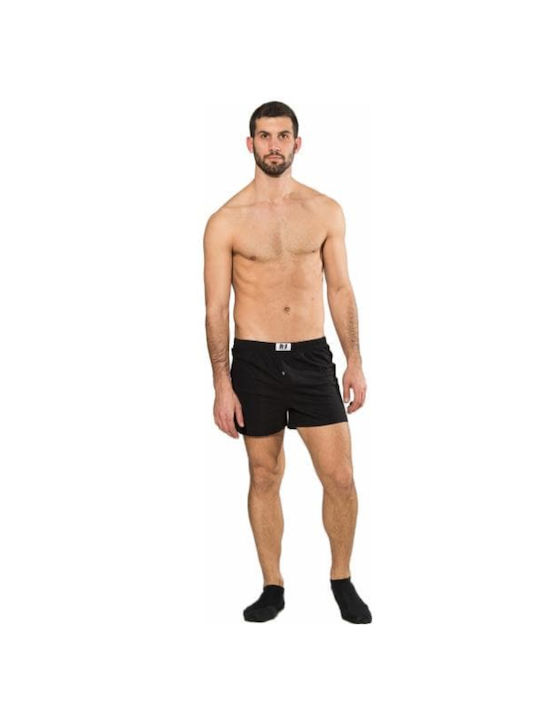 bs Boxershorts Schwarz 100% Baumwolle