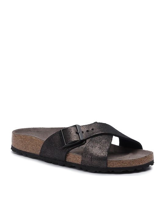 Birkenstock siena washed shop metallic antique black