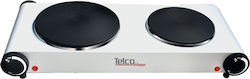 Telco GH-625 060004 Countertop Burner Emaille Double Weiß