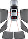 CarShades Car Side Shades Four Door (4D) 4pcs PVC.