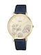 Q&Q Watch with Navy Blue Metal Bracelet