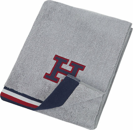 Tommy Hilfiger Bath Towel Teddy 70x140cm Grey Weight 500gr/m²