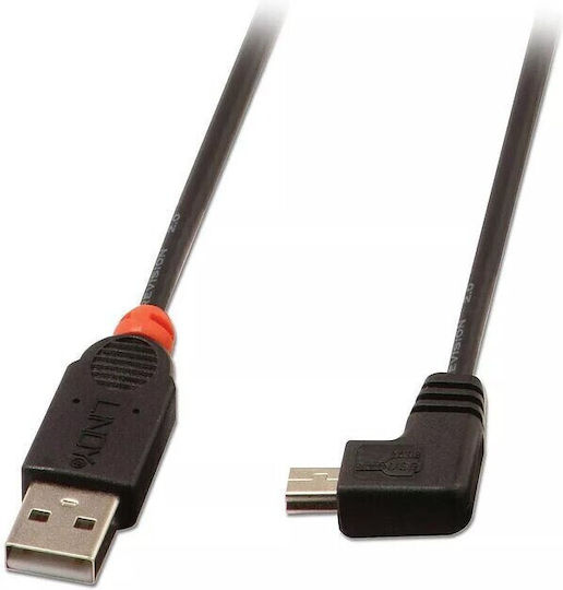 Lindy 1m USB 2.0 Cable A-Male to mini B-Male (31971)