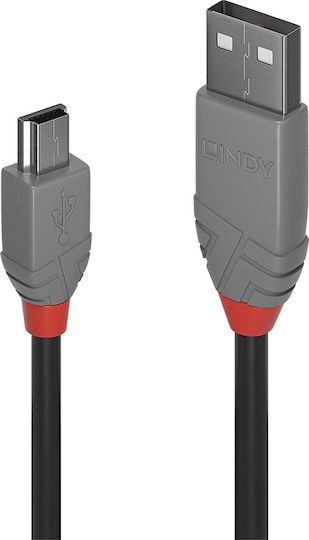 Lindy USB 2.0 Cable USB-A male - mini USB-B male 0.5m (36721)
