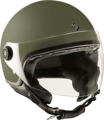 Tucano Urbano El'Jettin Jet Helmet ECE 22.05 1080gr Military Green Mat