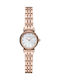 Emporio Armani Gianni T-bar Women's Watch with Pink Gold Metal Bracelet