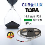 Cubalux LED Streifen Versorgung 12V mit Grün Licht Länge 5m und 60 LED pro Meter SMD5050