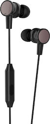 Yookie Y1000 In-ear Handsfree με Βύσμα 3.5mm Μαύρο