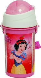 Gim Flip Pop Up Plastic Kids Water Bottle Disne...