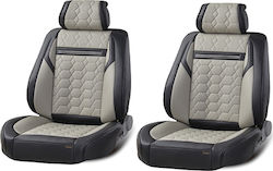 Leatherette Front Covers 2pcs Gray