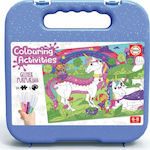 Puzzle pentru copii Unicorn Colouring 100 buc Educa