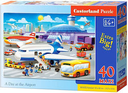 Kids Puzzle A Day at the Airport for 4++ Years 40pcs Castorland