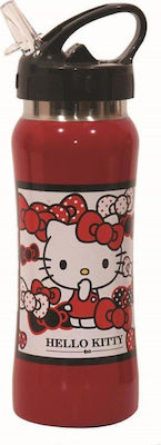 Gim Kinder Trinkflasche Hallo Kitty Rostfreier Stahl Rot 580ml