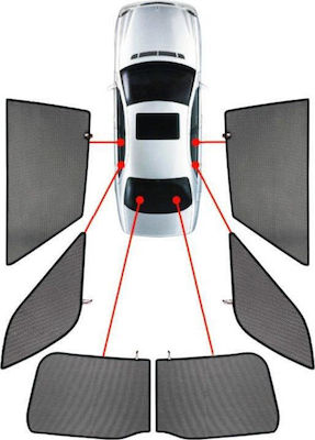 CarShades Πλαϊνά Σκίαστρα Αυτοκινήτου για Nissan Qashqai Πεντάπορτο (5D) 6τμχ