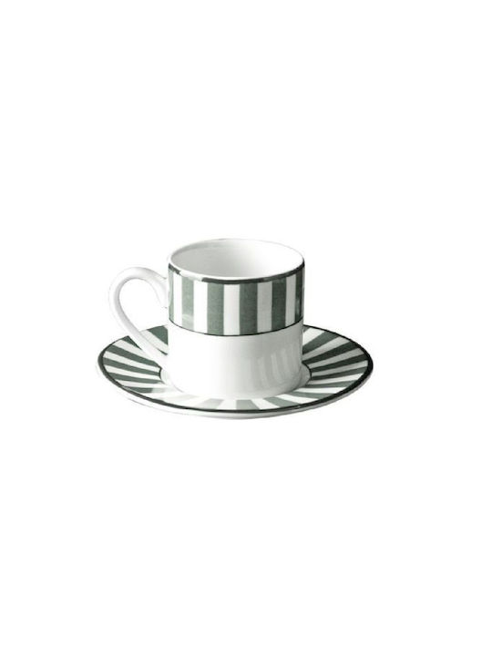 Van Kottler Set Kaffeetassen Porzellan Set Tassen Kaffee aus Porzellan 90ml 6Stück