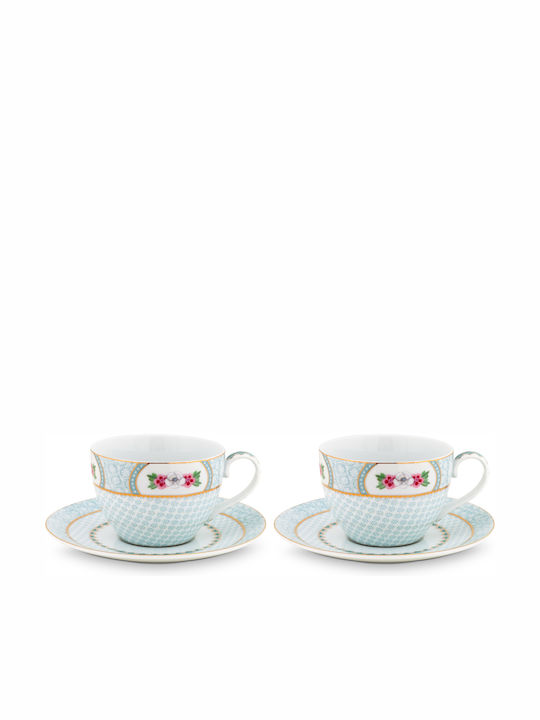 PiP Studio Blushing Birds Porcelain Cappuccino Cup Set 280ml White 2pcs