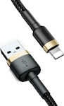 Baseus Cafule IP Edition Geflochten USB-A zu Lightning Kabel Schwarz 2m (CALKLF-CV1)