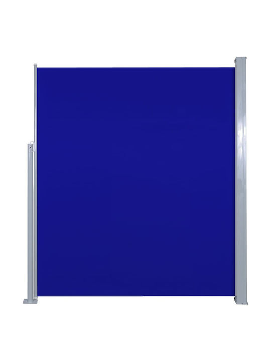 vidaXL Πλαϊνό Ρολό Σκίασης Κήπου Μπλε 1.6x5m