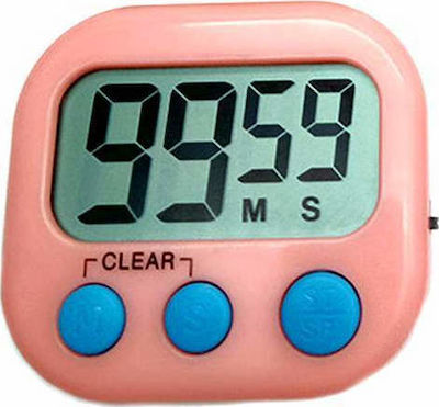 Countdown Digital Kitchen Timer ΒΤ5 Pink