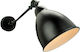 Home Lighting Moreno Vintage Φωτιστικό Τοίχου με Ντουί E27 Μαύρο 14x14x10εκ.