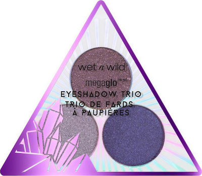Wet n Wild Crystal Cavern Mega Glo Eyeshadow Trio Eye Shadow Palette Pressed Powder Multicolour 3.5gr