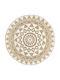 vidaXL Handmade Rug Round Summer Wicker White
