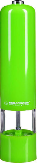 Esperanza Malabara Electric Set Spice Mills made of Plastic in Green Color 23cm 1pcs