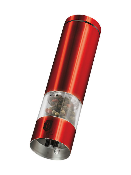Berlinger Haus Metallic Line Electric Metallic Spice Mill Burgundy Collection