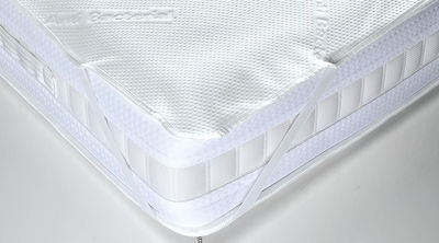 Greco Strom Super-Double Mattress Cover with Elastic Straps Antibacterial Membran Safety 170x200cm