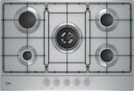 Beko HAW752C4SX Εστία Υγραερίου Αυτόνομη Inox 75x52.2εκ.